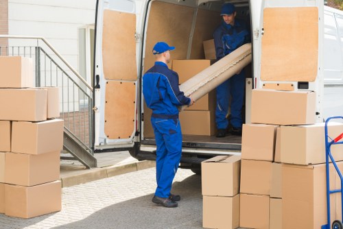 Removal team helping with a home move in Lamorbey