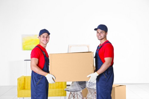 Man With Van Lamorbey van beside sorted recyclable moving items