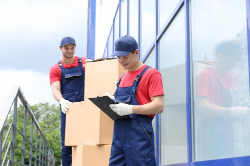 Packing materials and furniture protection used during a Lamorbey relocation