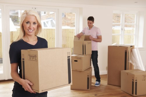 Checklist and packing materials for office relocation