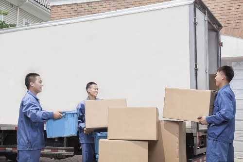 Loading furniture for a house move near Lamorbey