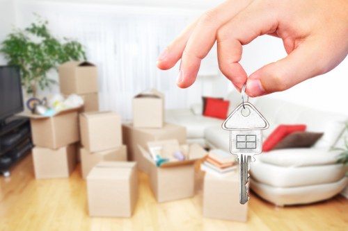 Packing and transport support for office equipment and furniture