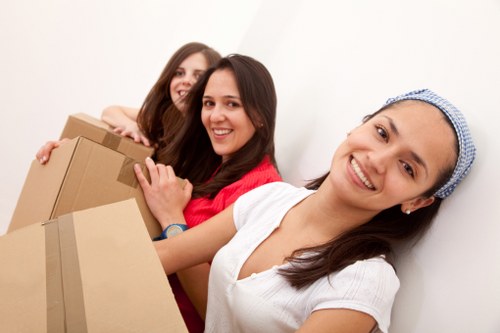 Moving team preparing for a flat or house removal in Lamorbey