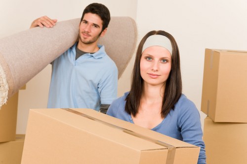 Furniture loading for a Lamorbey house move using a removal van