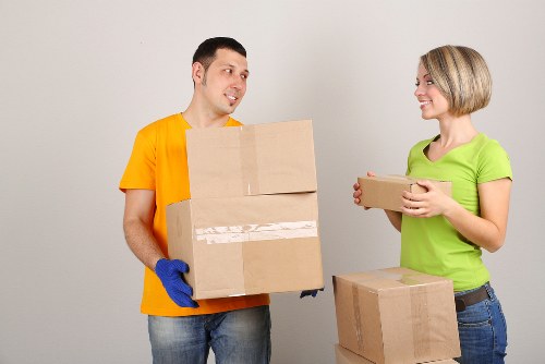 Furniture loading during a removal service in Lamorbey